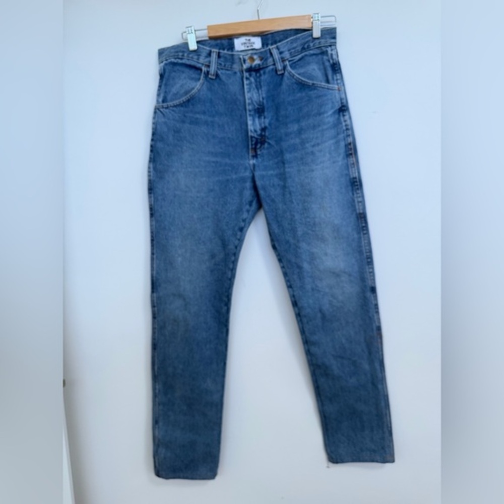 Men's Vintage Rustler Straight Fit Blue Jeans 31 x 32